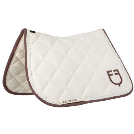 Sottosella salto con cordoncino intrecciato: PONY, walnut (18/1112)/antique white (11/0105)
