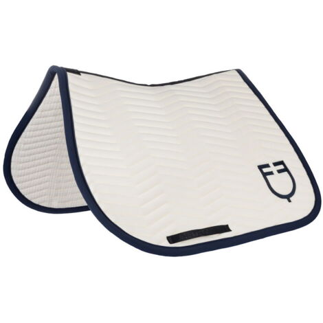 Sottosella wave quilting da salto in tessuto tecnico con trapunta a onde: full, Blu/marron (18-1415)