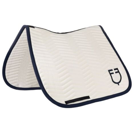 Sottosella wave quilting dressage in tessuto tecnico: pony, caprifoglio (18-2120)/ballerina (13-2807)