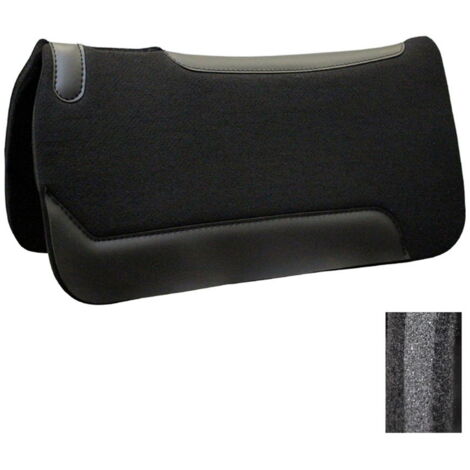 Sottosella western con riporti feltro e neoprene nero full