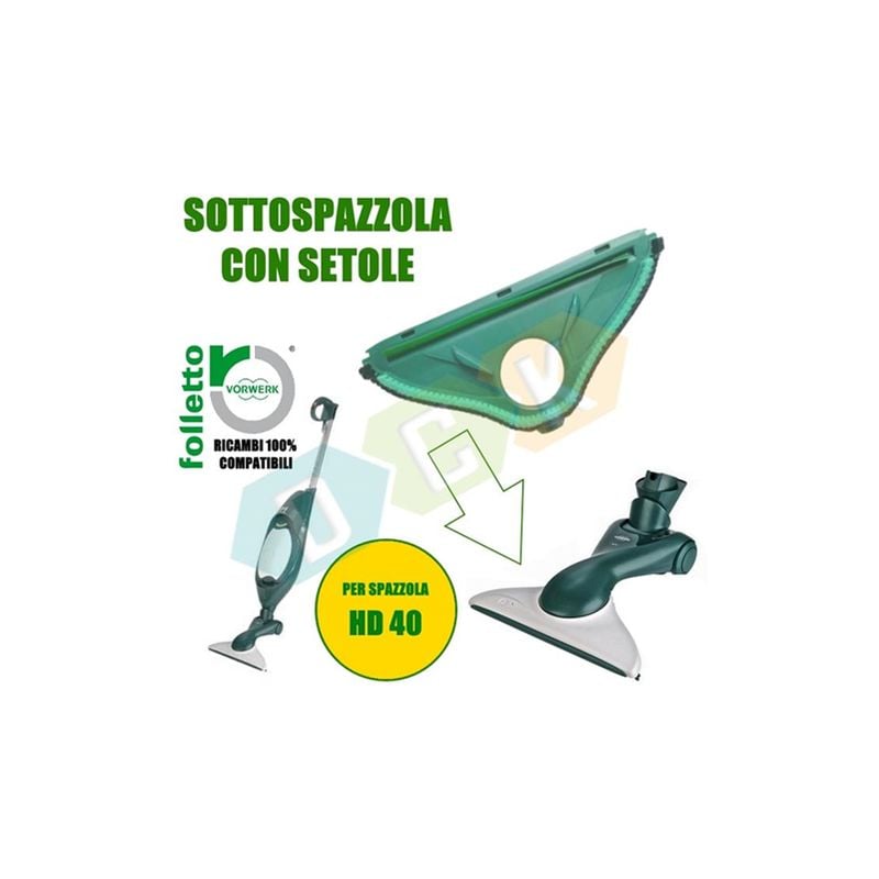 Sottospazzola Piastra Hd40 Folletto Vorwerk Con Setole Vk140