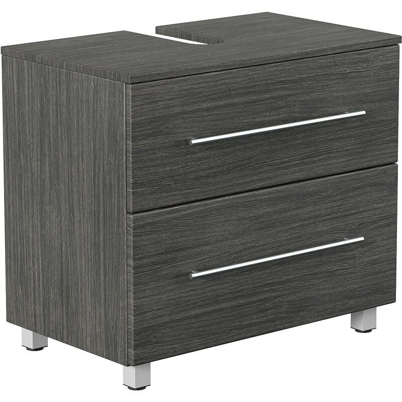 Sottostruttura universale su piedi 70 cm rovere grigio
