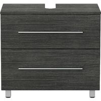 Sottostruttura universale su piedi 70 cm rovere grigio