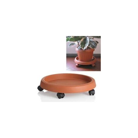SOTTOVASO CIRCOLARE CON RUOTE Ø 25 cm  - BAMA