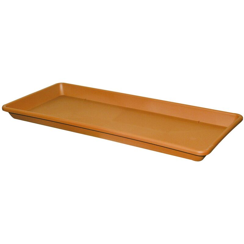 Deroma - Sottovaso color terracotta per vaso cassettone Salisburgo 56 cm per vaso 60 cm