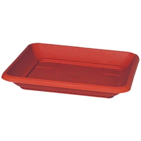 SOTTOVASO GIGLIO QUADRO 631 COLORE TERRACOTTA CM 30X30 SET 2 PEZZI - ARCA