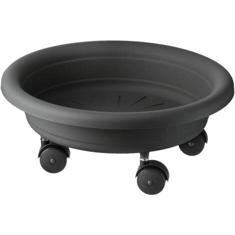 SOTTOVASO LAMPO CON RUOTE D.33 FERRO
