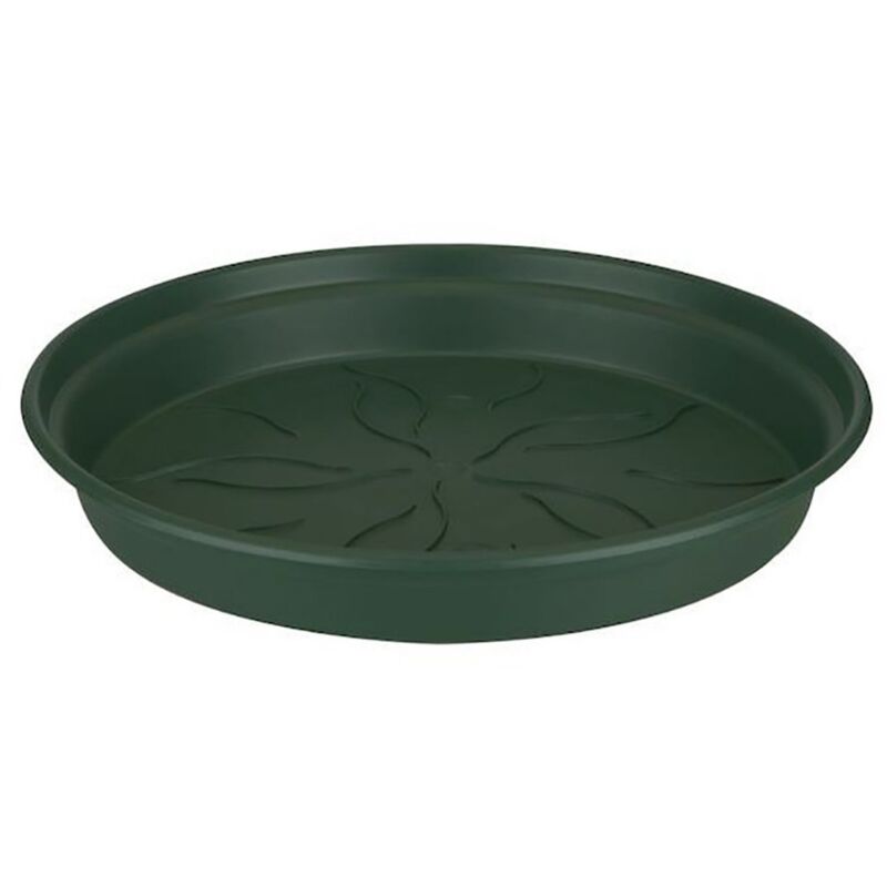 Sottovaso vaso da giardino Naxos 20 cm per vaso da 25 cm verde bosco