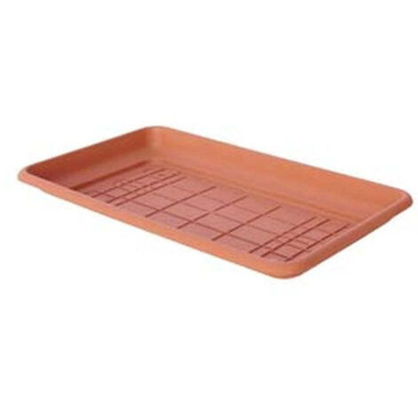 sottovaso per fioriera maxi rettangolare daphne 78x33x6,5 cm in polipropilene