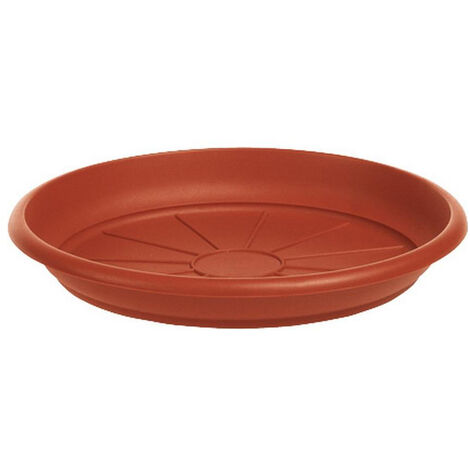 Sottovaso per vaso da fiori Omnia in polipropilene color bianco H 3.7 x