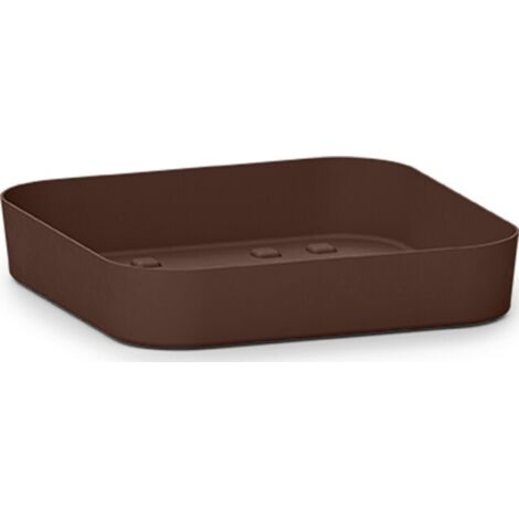 Sottovaso Quadrato Cleo  32 cm - Bronze