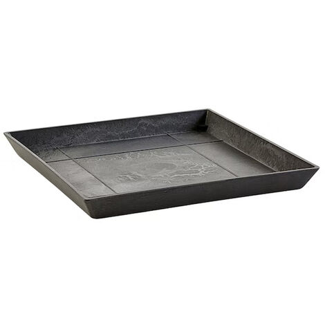 SOTTOVASO QUADRATO NERO 40CM ECOPOTS