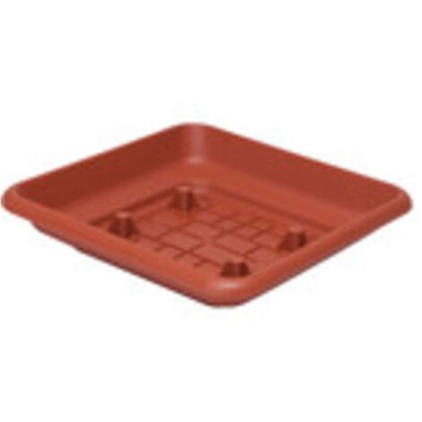 SOTTOVASO QUADRO LAURUS 25CM TERRACOTTA