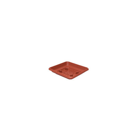 SOTTOVASO QUADRO LAURUS 35CM TERRACOTTA- 6,0 pz