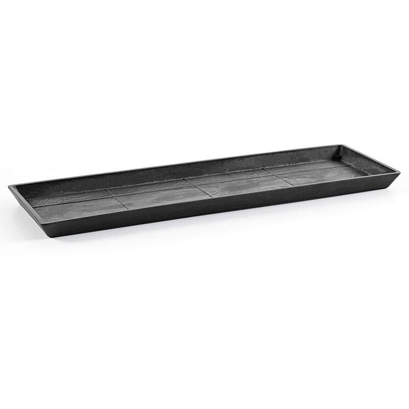 Sottovaso Rettangolare Nero 55cm Ecopots