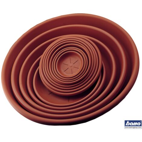 sottovaso rotondo d. 50 terracotta