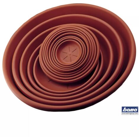 sottovaso rotondo d.14 terracotta