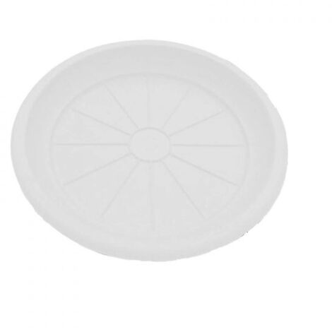 SOTTOVASO TONDO """BIANCO""" (VASO Ø40CM) Ø32X4,2HCM