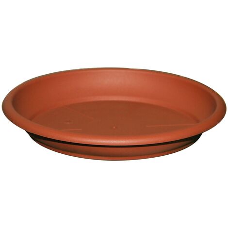 SOTTOVASO C/RUOTE D35 TERRACOTTA