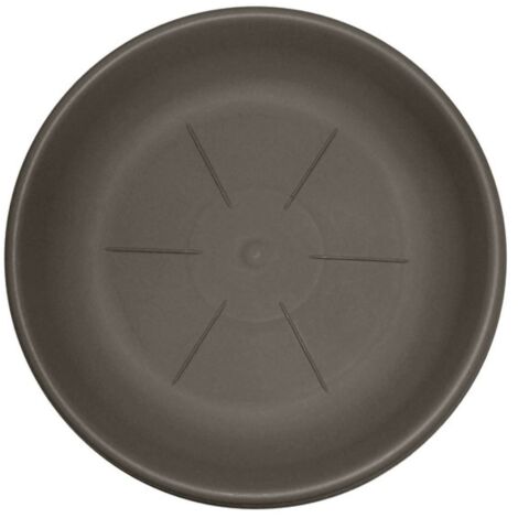 Sottovaso Tondo Terra-Fly-Hedera Col. Cappuccino Ø Cm. 22