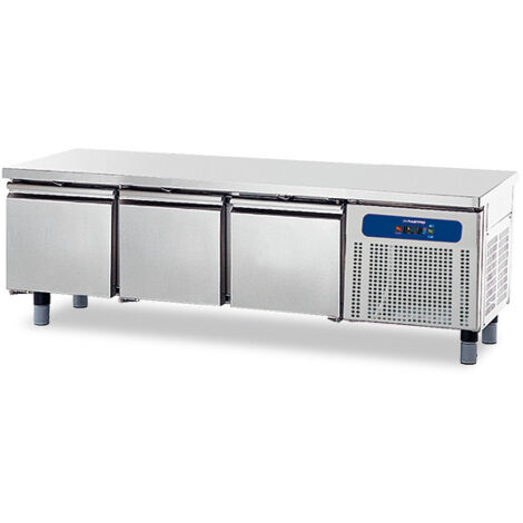 Soubassement Réfrigéré avec 3 Tiroirs 1/1 pour Appareils de Cuisson 700, L1600 mm - Virtus