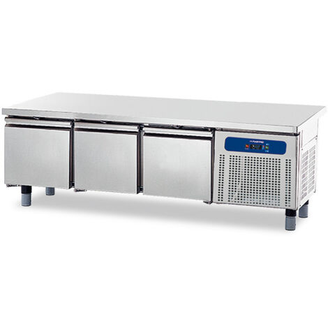 Soubassement Réfrigéré avec 3 Tiroirs 1/1 pour Appareils de Cuisson 900, L1600 mm - Virtus