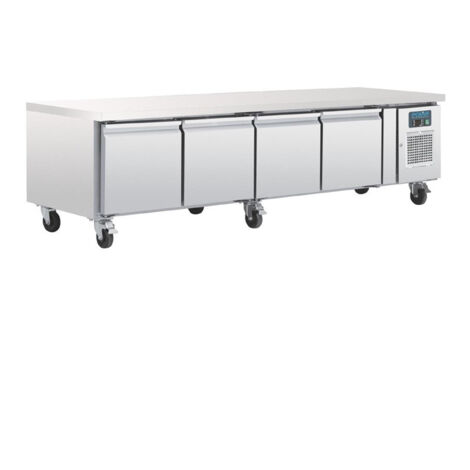 Soubassement Réfrigéré Professionnel Positif 4 Portes - 420 L - Polar