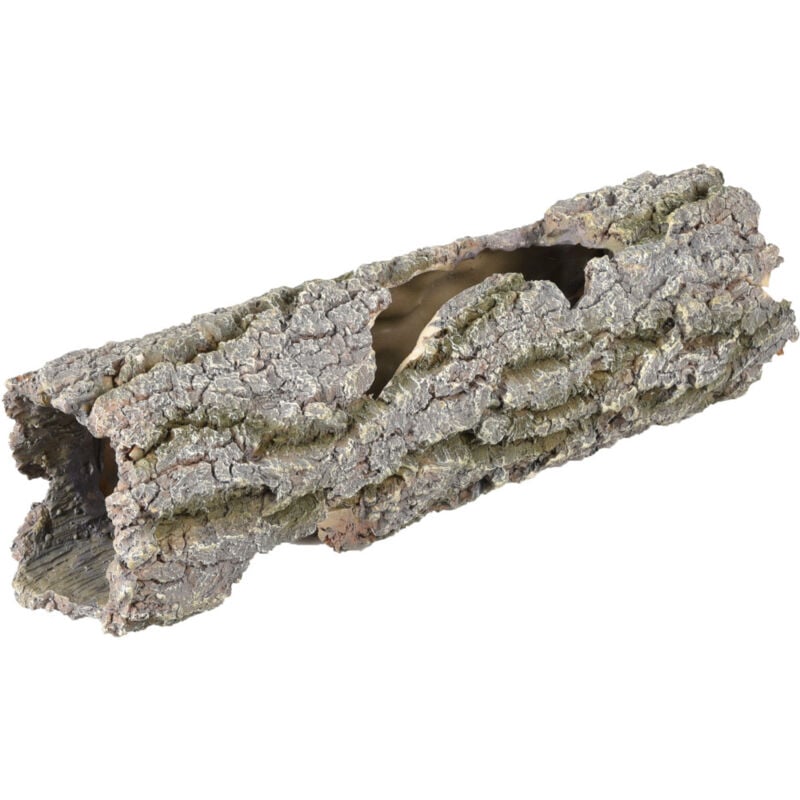 Souche tronc d'arbre creux ø 8 x 30 cm décoration aquarium - Flamingo