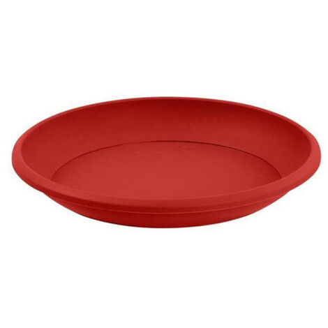 Soucoupe Ø15 cm pour pot de fleur Marina Ø18 cm - Rouge Rubis