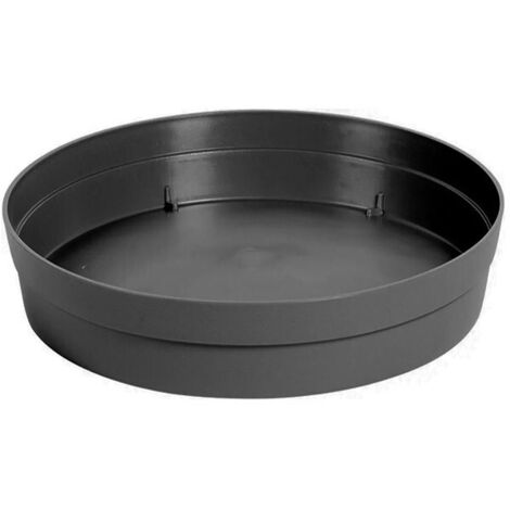 Soucoupe Ø15 cm pour pot de fleur Toscane Ø20 cm- Taupe