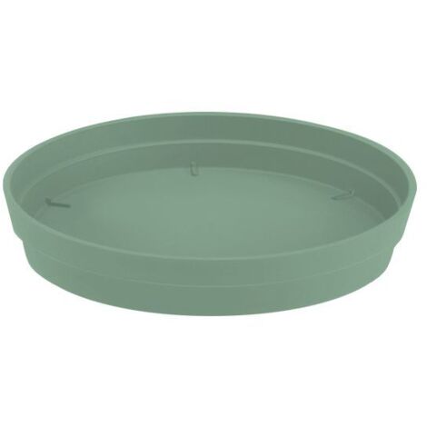 Soucoupe Ø15 cm pour pot de fleur Toscane Ø20 cm - Vert Laurier - EDA