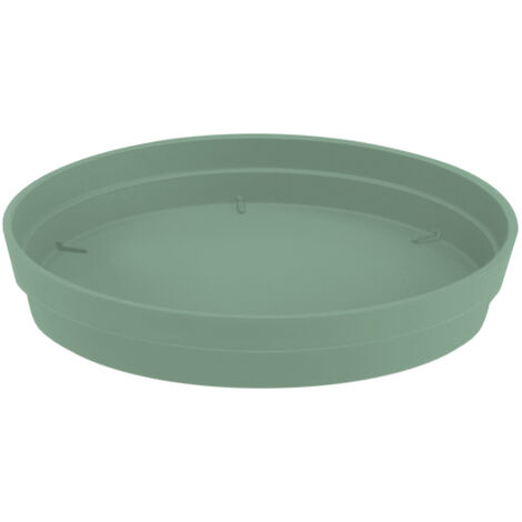 Soucoupe Ø 18,5 cm pour pot de fleur Toscane POP Ø 25 cm - Vert Laurier - EDA