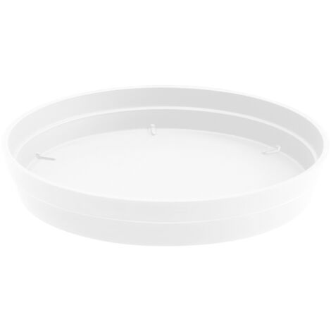 Soucoupe Ø18,5cm pour pot de fleur Toscane POP Ø25cm - Blanc