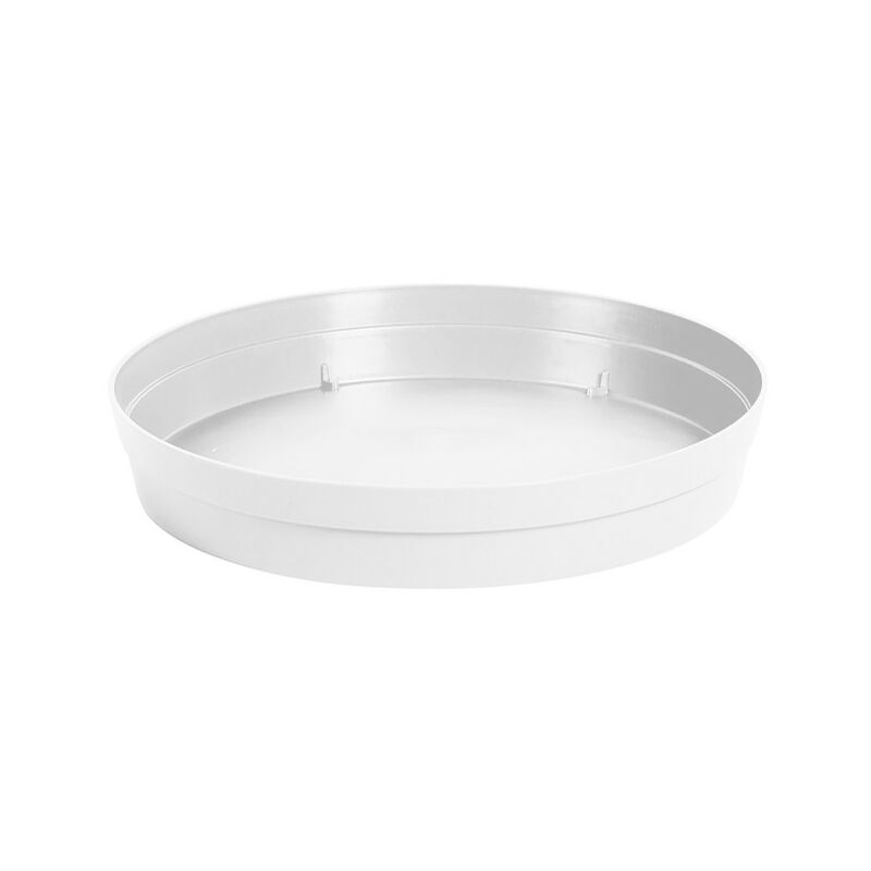 Soucoupe ronde toscane - Ø22.5cm - Blanc EDA Plastiques