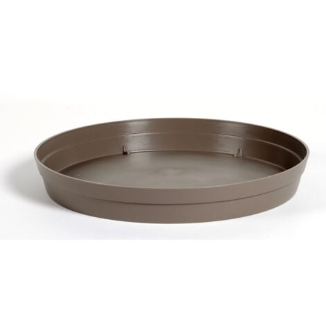 Soucoupe Ø54 cm pour pot de fleur Toscane Ø80 cm- Taupe