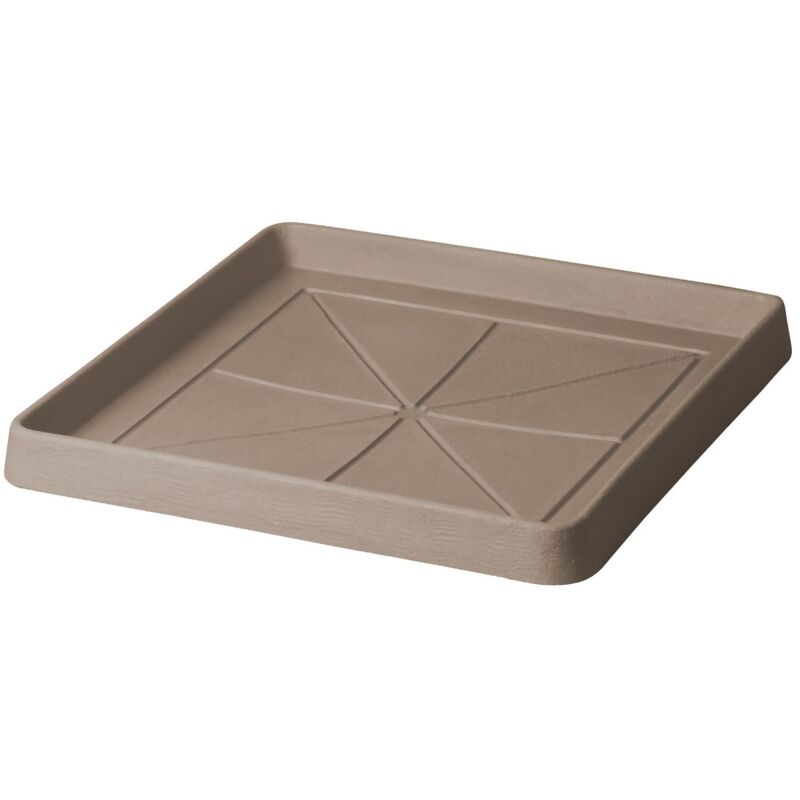 Soucoupe carrée 30 cm - Cappuccino