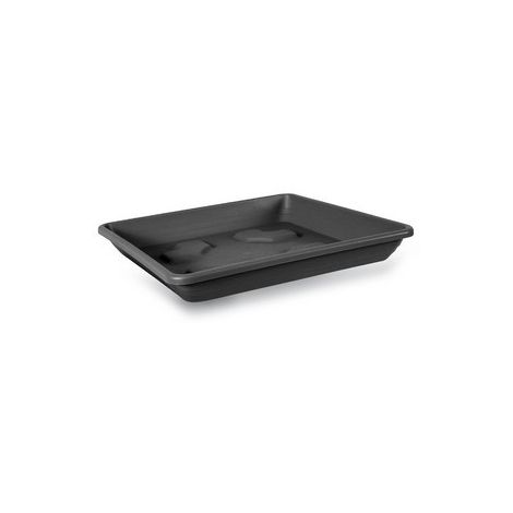 Soucoupe carrée  Anthracite - 42 cm