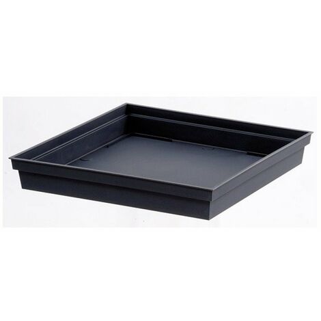 SOUCOUPE TOSCANE 32.6X32.6X4.9 GRIS