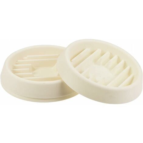 Soucoupe de Pot de Plante Soucoupe de jardinière 4,7" Plateau d᾽égouttement Rond en Plastique à Base ondulée pour Intérieur Extérieur Couleur crème 3Pcs