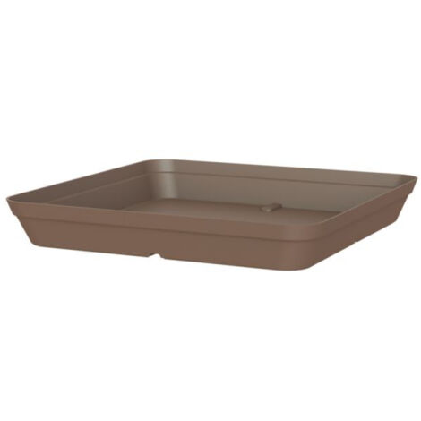 Soucoupe Pot de Fleur Capri Carree 36cm Taupe – Artevasi