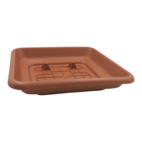 Soucoupe pour jardiniere pot carre' Laurus cm32x32x6h carre' en polypropyle'ne