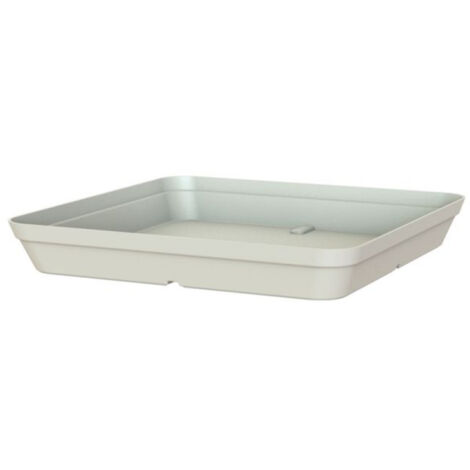 Soucoupe Pour Pot De Fleur Capri Carrée 35cm Blanc - Artevasi