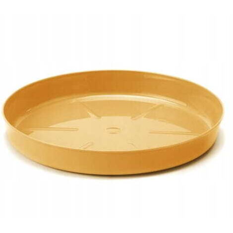 Soucoupe pour pot de fleurs moutarde 14,5 x 2,1 cm Plastique
