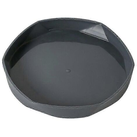 Soucoupe robuste et durable pour pots de fleurs, en plastique épais, multicolore, pour le jardin - Gris foncé