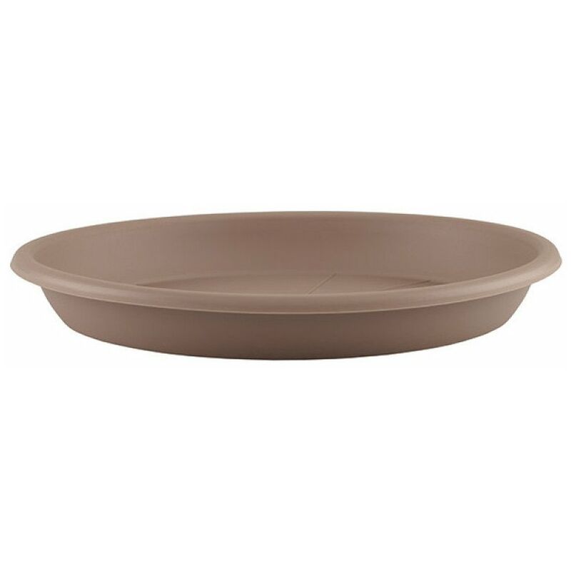 Soucoupe ronde 18cm taupe