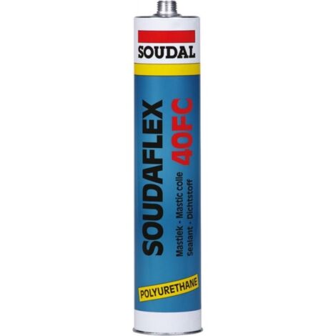 Soudaflex 40FC - Mastic colle polyuréthane - Soudal - 310 ml Blanc