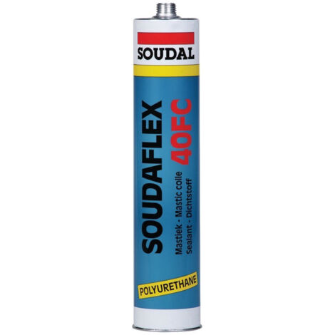 Soudal – Mastic colle polyuréthane 310 ml – Élastique avec résistance UV – Pour collage structurel et étanchéité béton – Noir