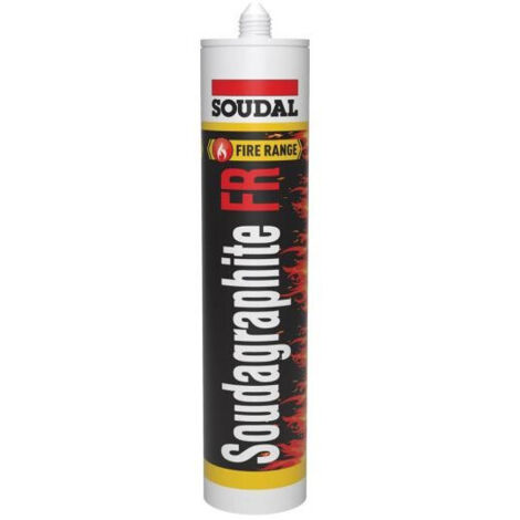 Soudagraphite FR - Mastic acrylique coupe-feu - Soudal - Cartouche de 310 ml