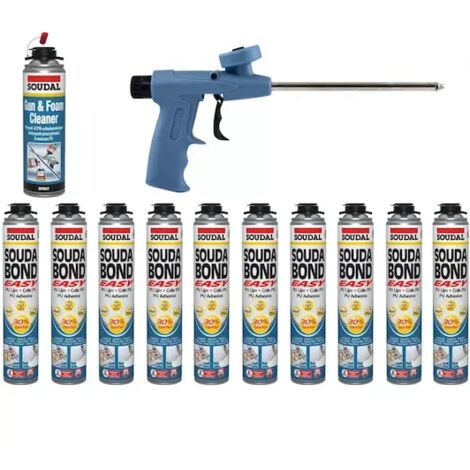 SOUDAL 158167 Combibox Soudabond Easy Gun set de mousse PU filetée