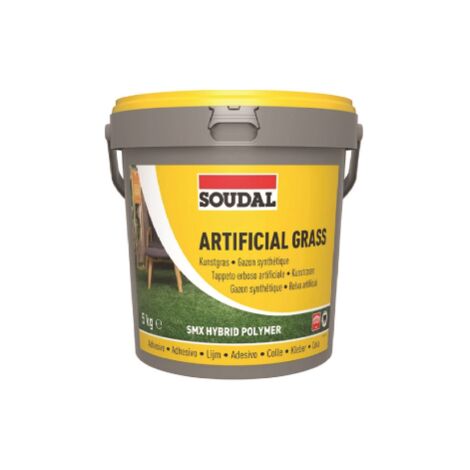 Soudal 5 kg colla collante rapido per tapeto prato sintetico elastico ultra re'sistant et agli agenti atmosferici